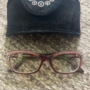 Sospiri Crystal-Encrusted Eyeglasses